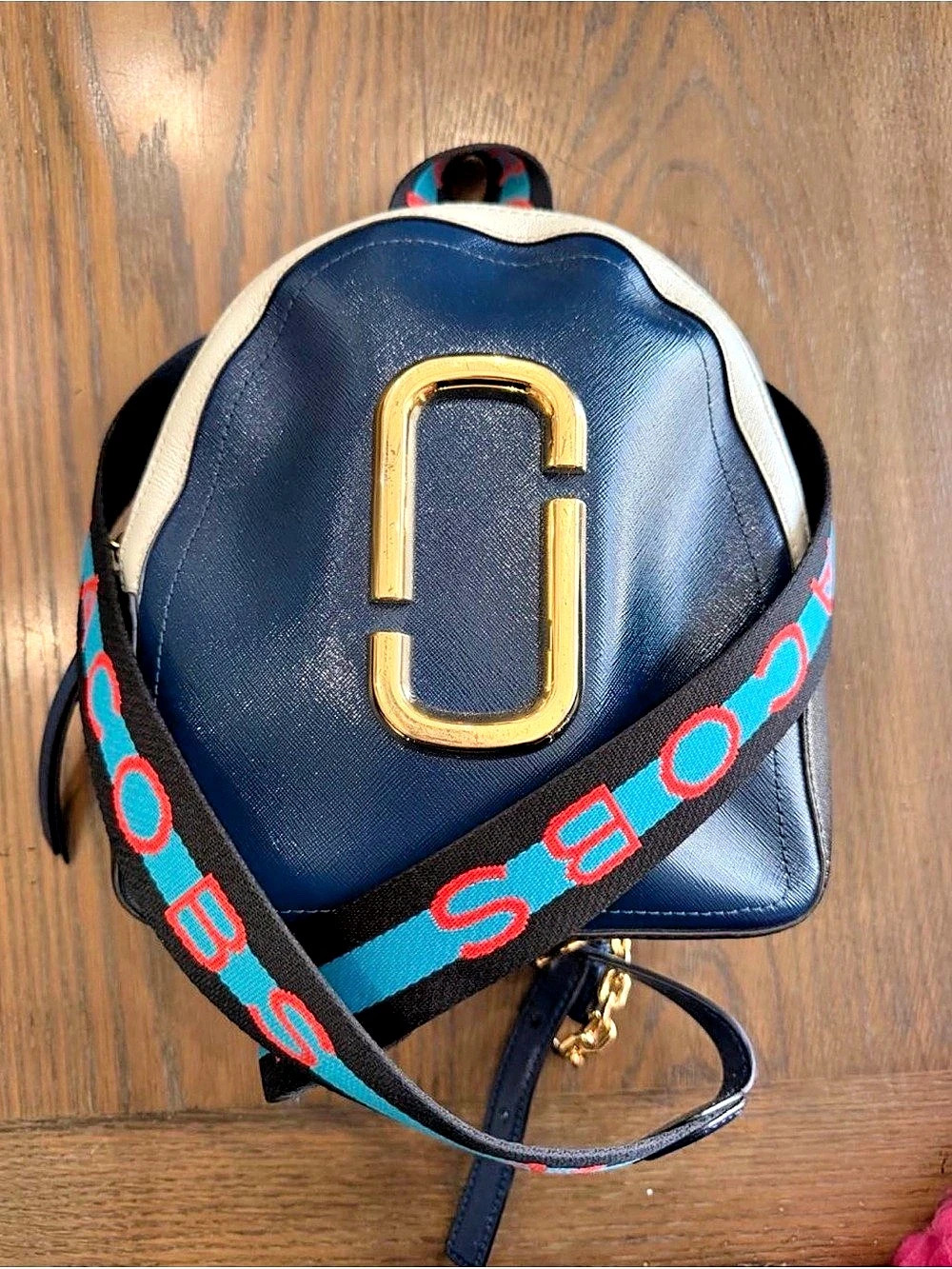 Marc Jacobs The Snapshot backpack in Blue & Black